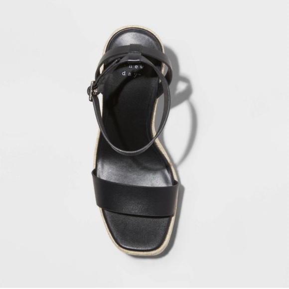 A New Day Women's Tina Espadrille Platform Ankle Strap Wedge Heel Sandals - Picture 3 of 4